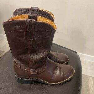 Vintage Pecos Bill Leather Western Cowgirl Boots Women's Size 7 B